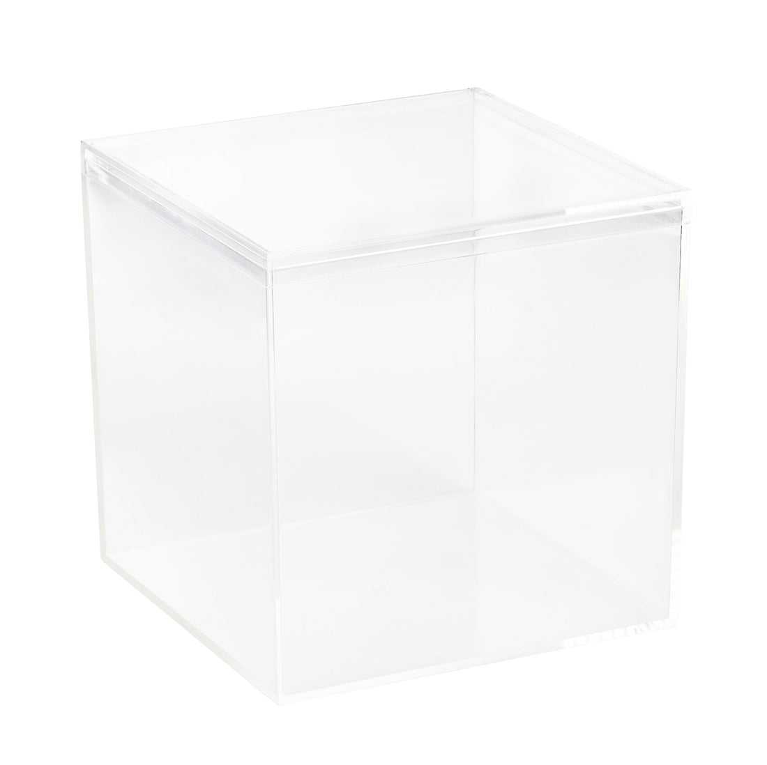 Clear Acrylic Boxes with Lid 5.875x5.875x5.875 Inches  pack of 1  Box, Gift Box and Treat Box. Lucite Cube Display Boxes with Lid