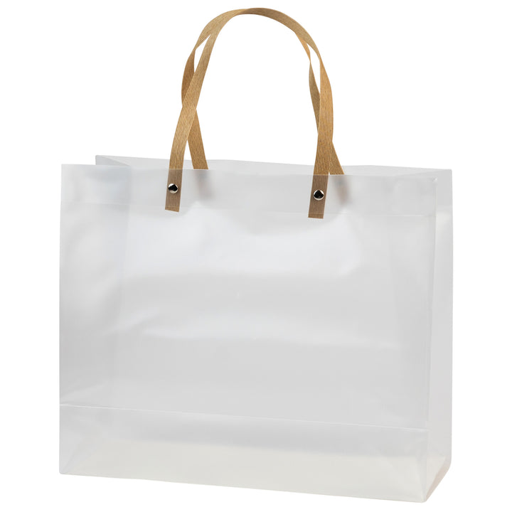 Clear Frosted Gift Large 9.75X11.75X4.5Bags 10 Pack