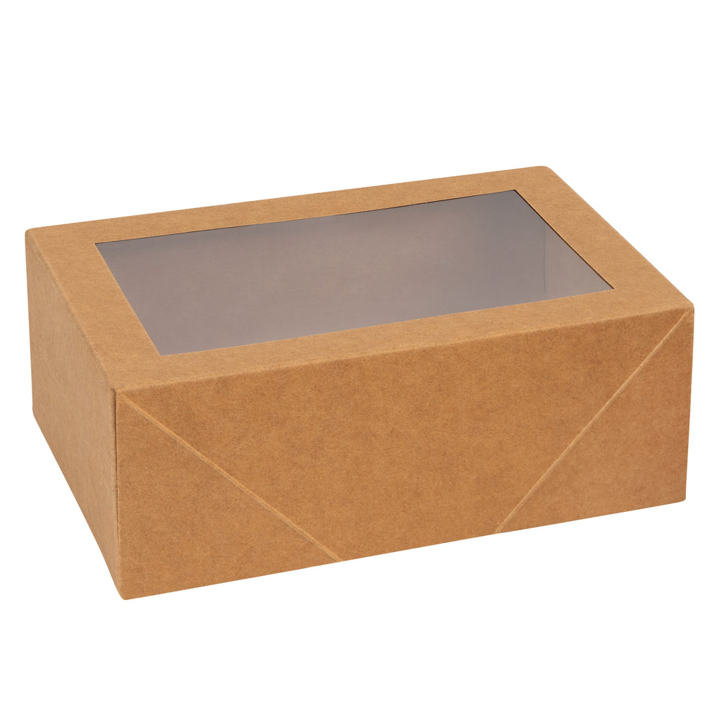 Kraft paper 7.5X5X3" Premium Rectangular Bakery Boxes 8 Pack