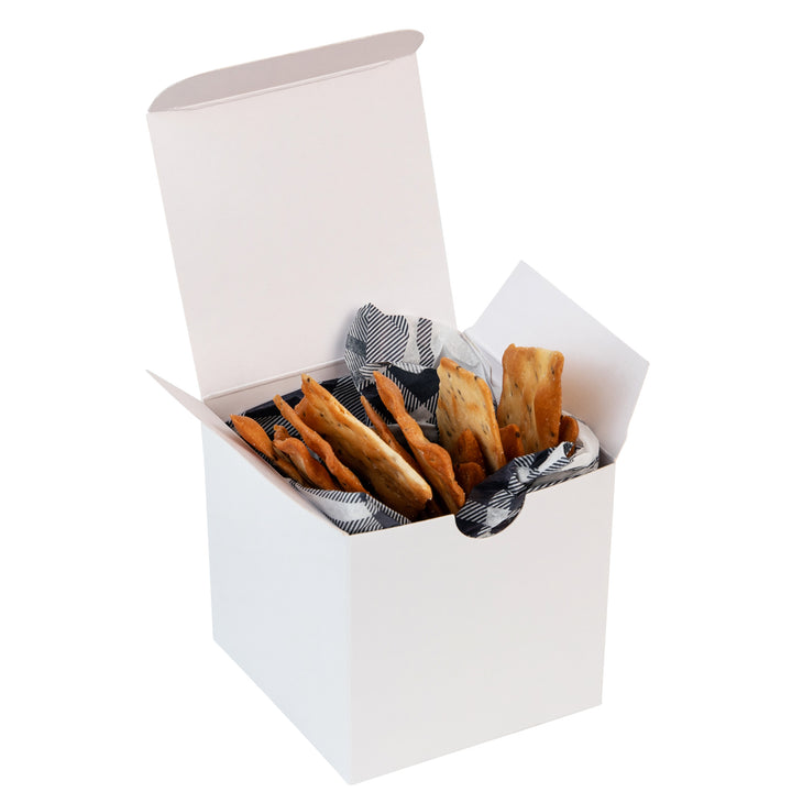 Cube White Gift Tuck Top Boxes 18 Pack 3x3x3