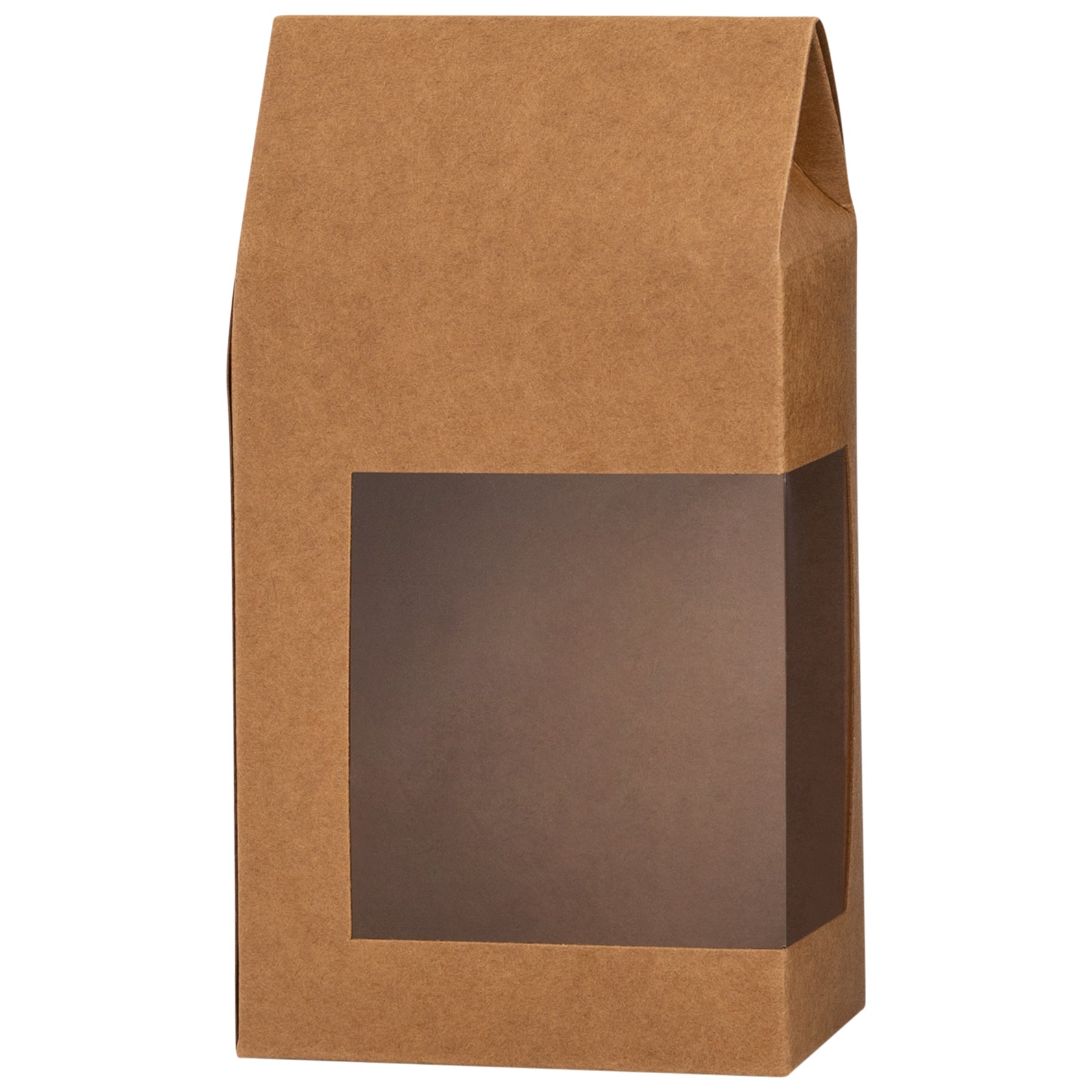 Tall Paper Boxes With Window Kraft Paper 6.75X3.5X Gift Boxes 8 Pack