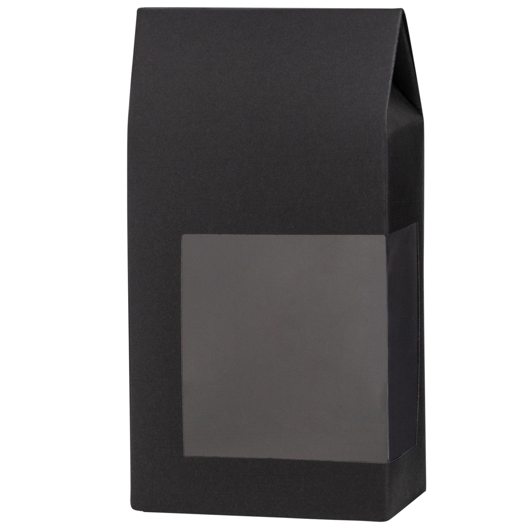 Tall Paper Boxes With Window Black 6.75X3.5X2 Gift Boxes 8 Pack