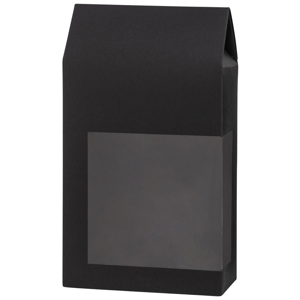 Tall Paper Boxes With Window Black 9X5X2.5Gift Boxes 8 Pack