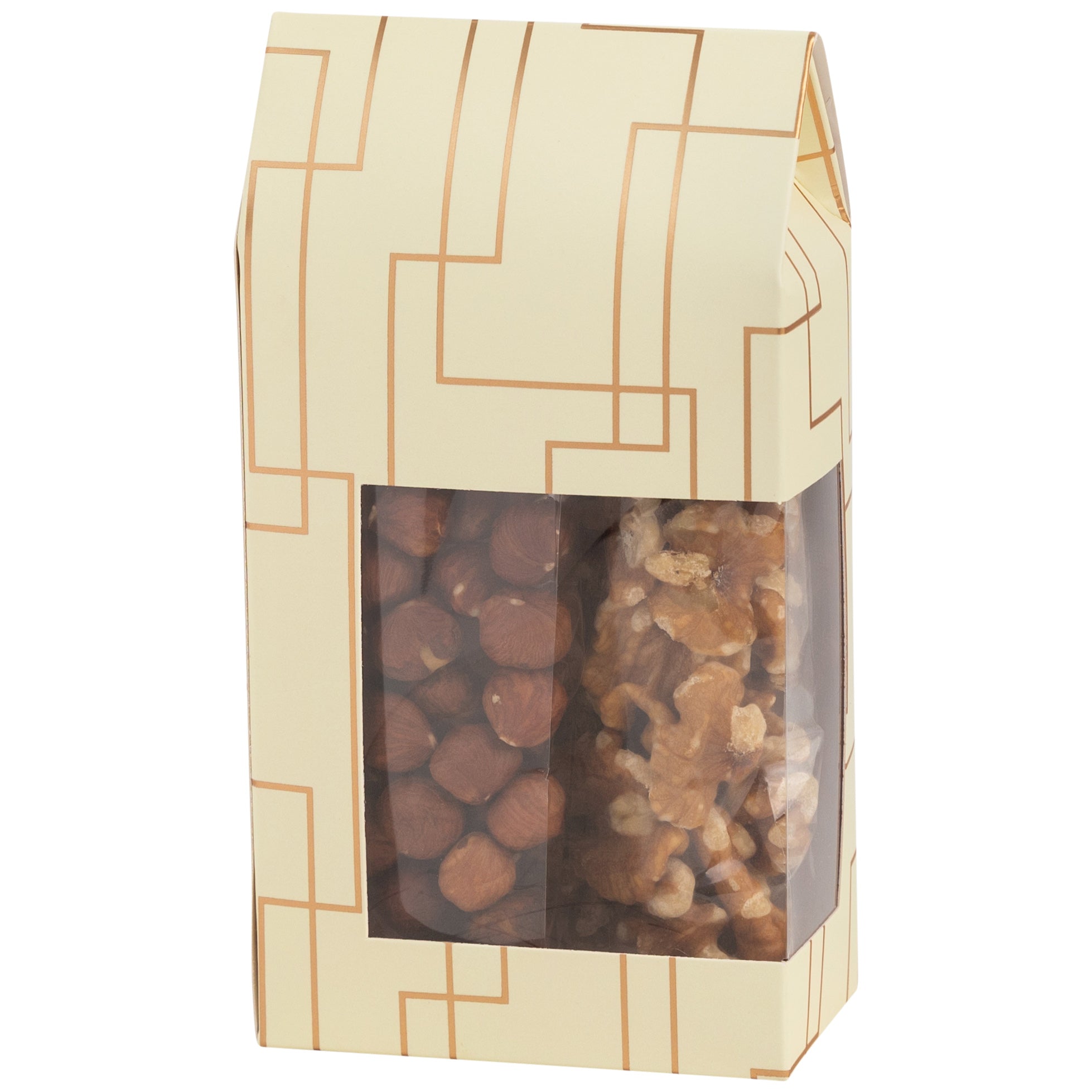 Cream 6.75X3.5X2 Gift Boxes 8 Pack Tall Paper Boxes With Window
