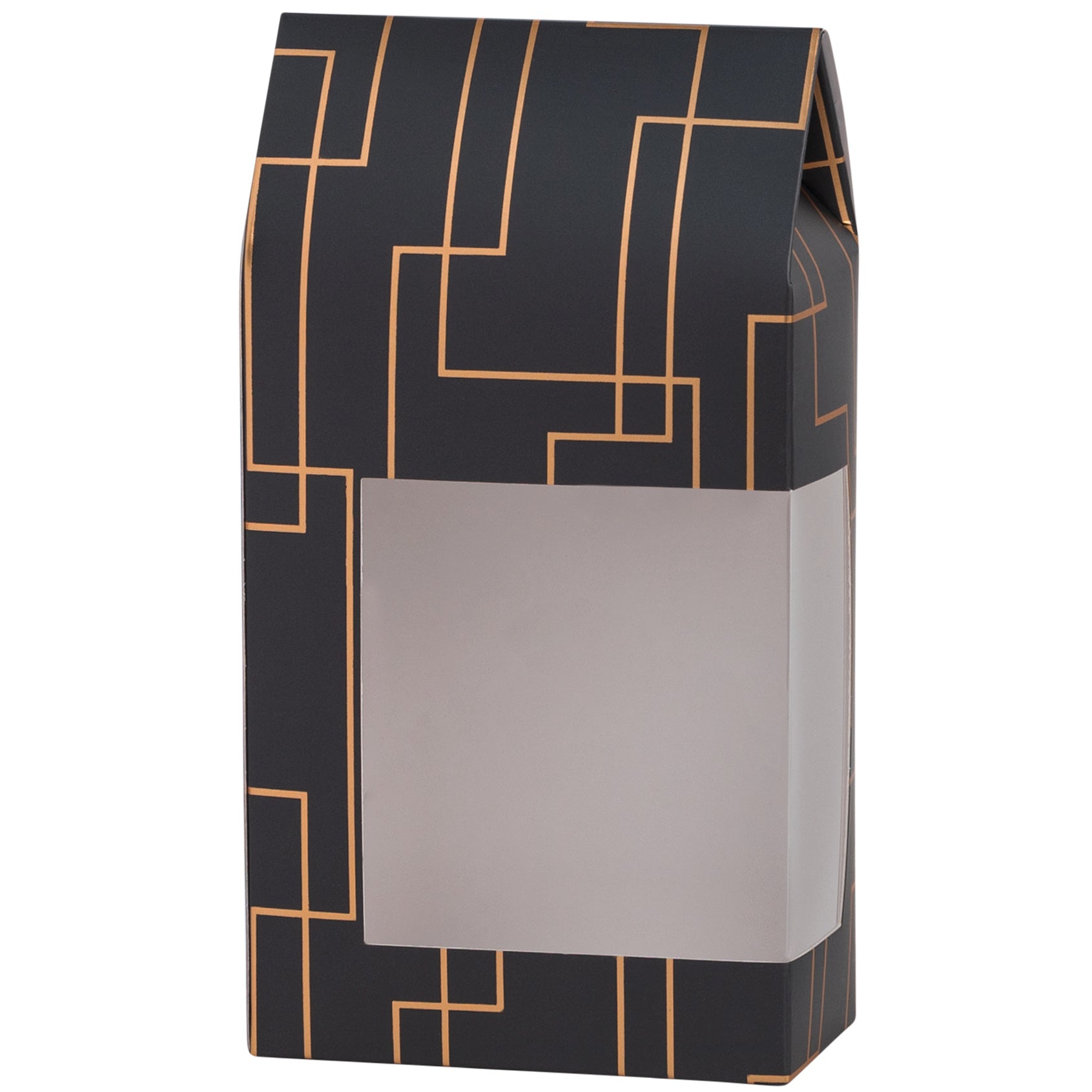 Gray 6.75X3.5X2 Gift Boxes 8 Pack Tall Paper Boxes With Window