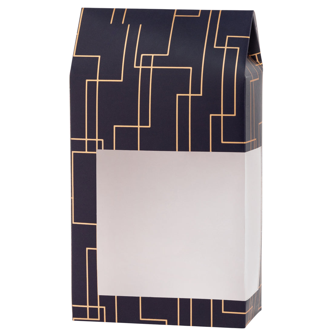 Blue Gift Boxes 8 Pack Tall Paper Boxes With Window 9X5X2.5
