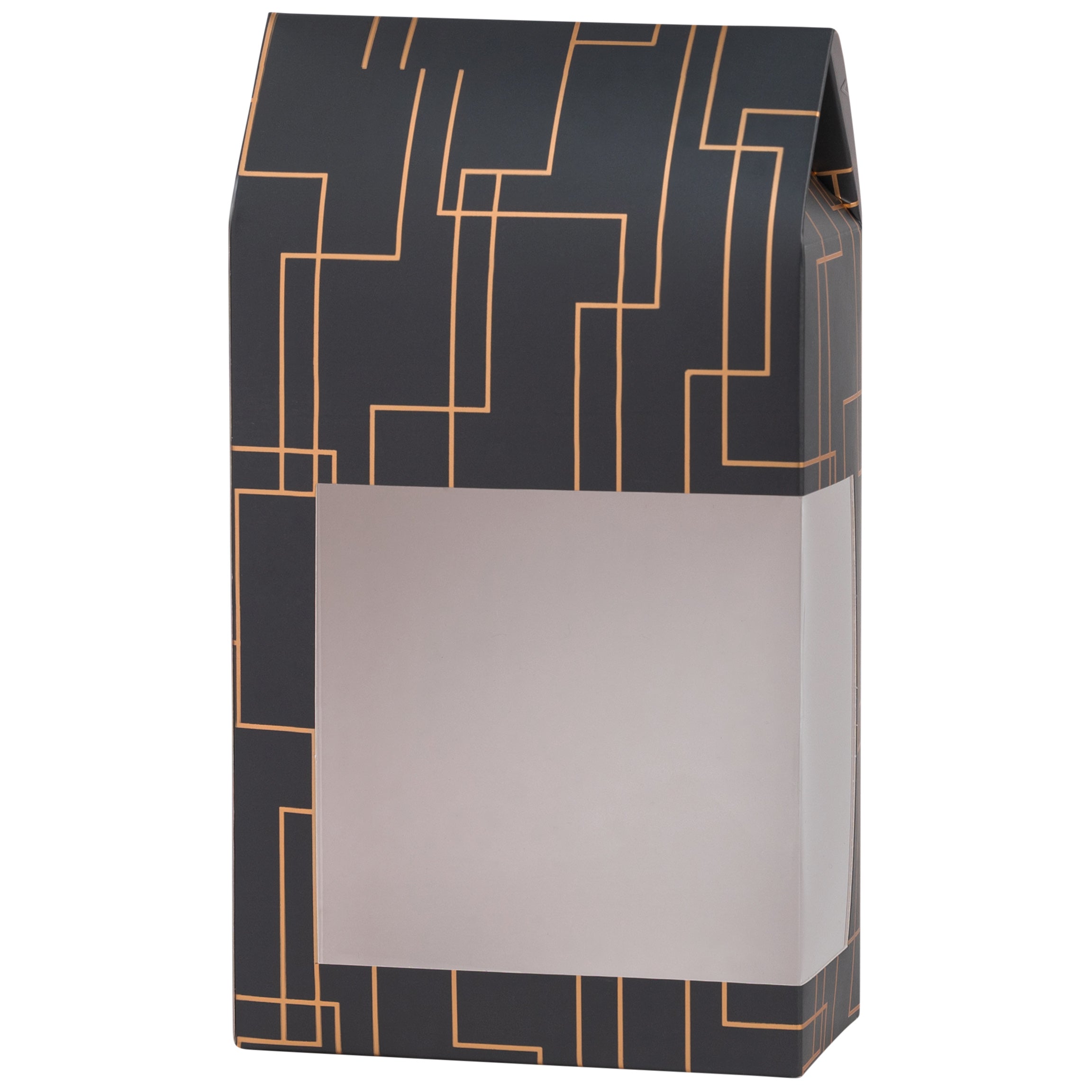 Gray Gift Boxes 8 Pack Tall Paper Boxes With Window 9X5X2.5"