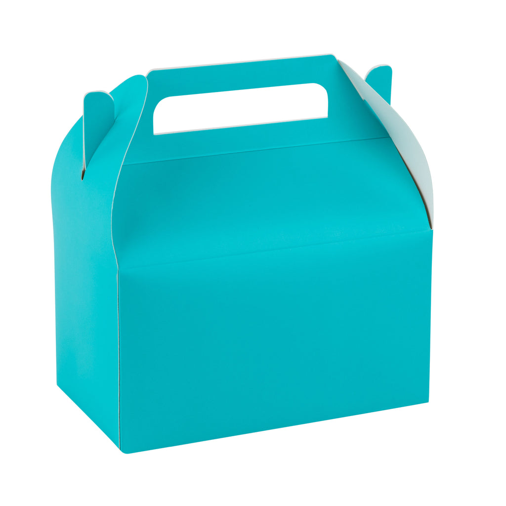 Blue Themed Treat Boxes – Birthday and Party Décor  6.25x3.75x3.5 Inches  10 Pack