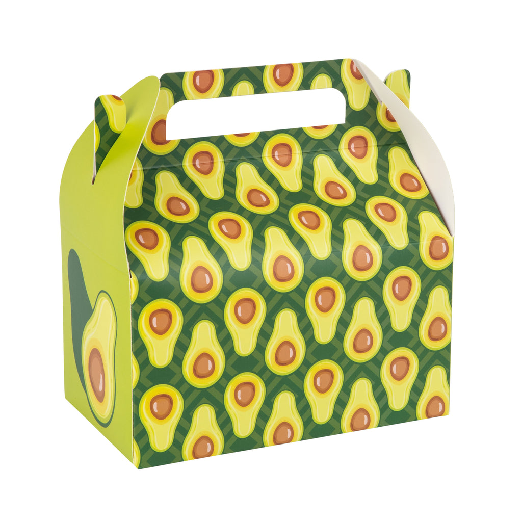 Avocado Paper Treat Box – Birthday Party Décor  6.25x3.75x3.5 Inches  10 Pack