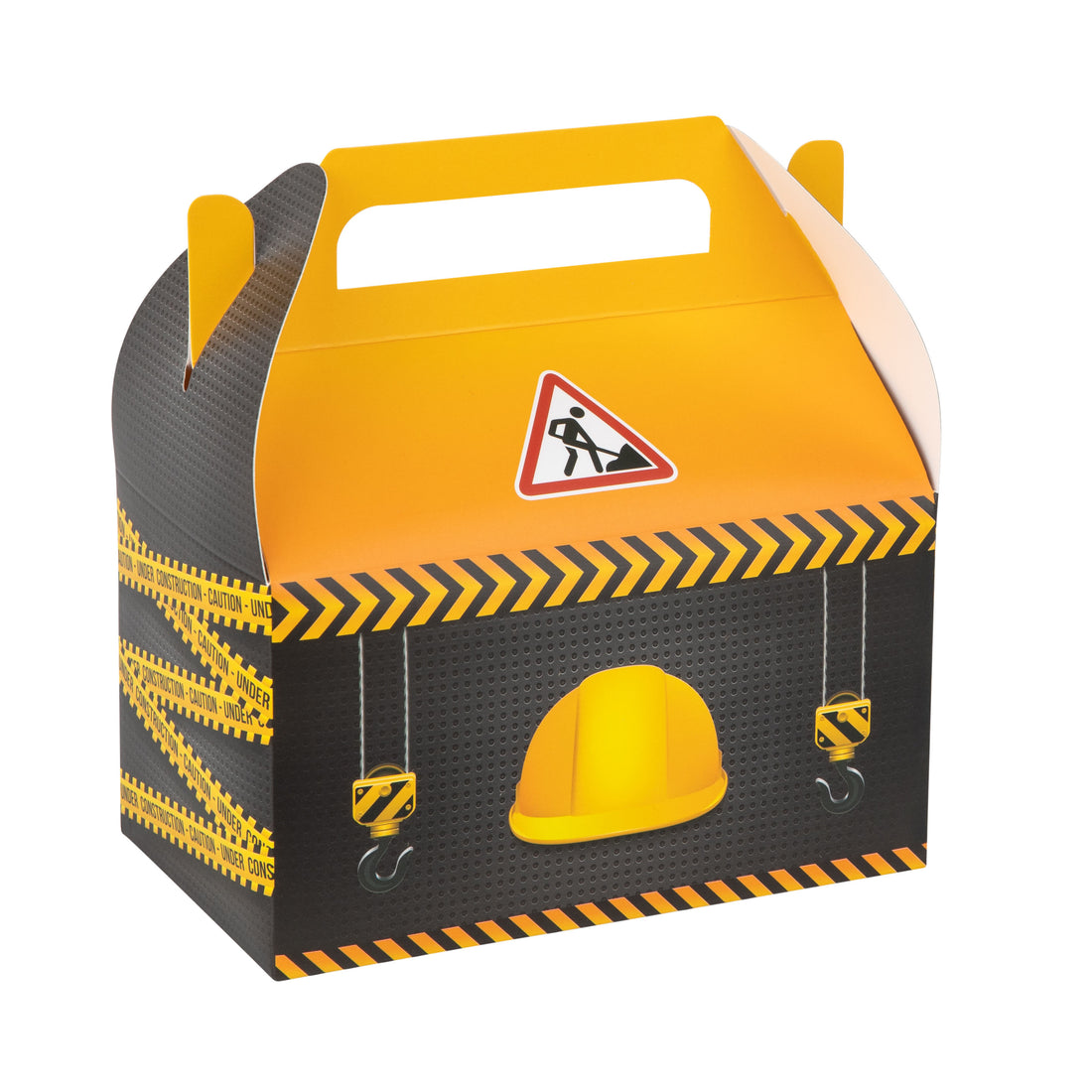 Construction Paper Treat Box – Birthday  6.25x3.75x3.5 Inches  10 Pack