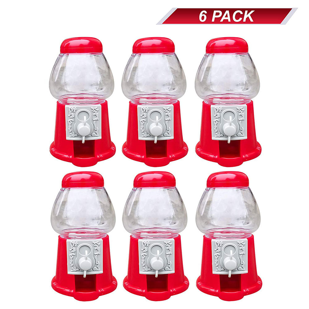 Mini Gumball Machines 6 Pack Small