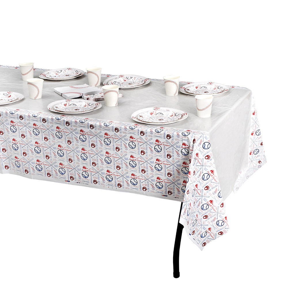 Baseball Themed Paper Plates 50 Pack 9"