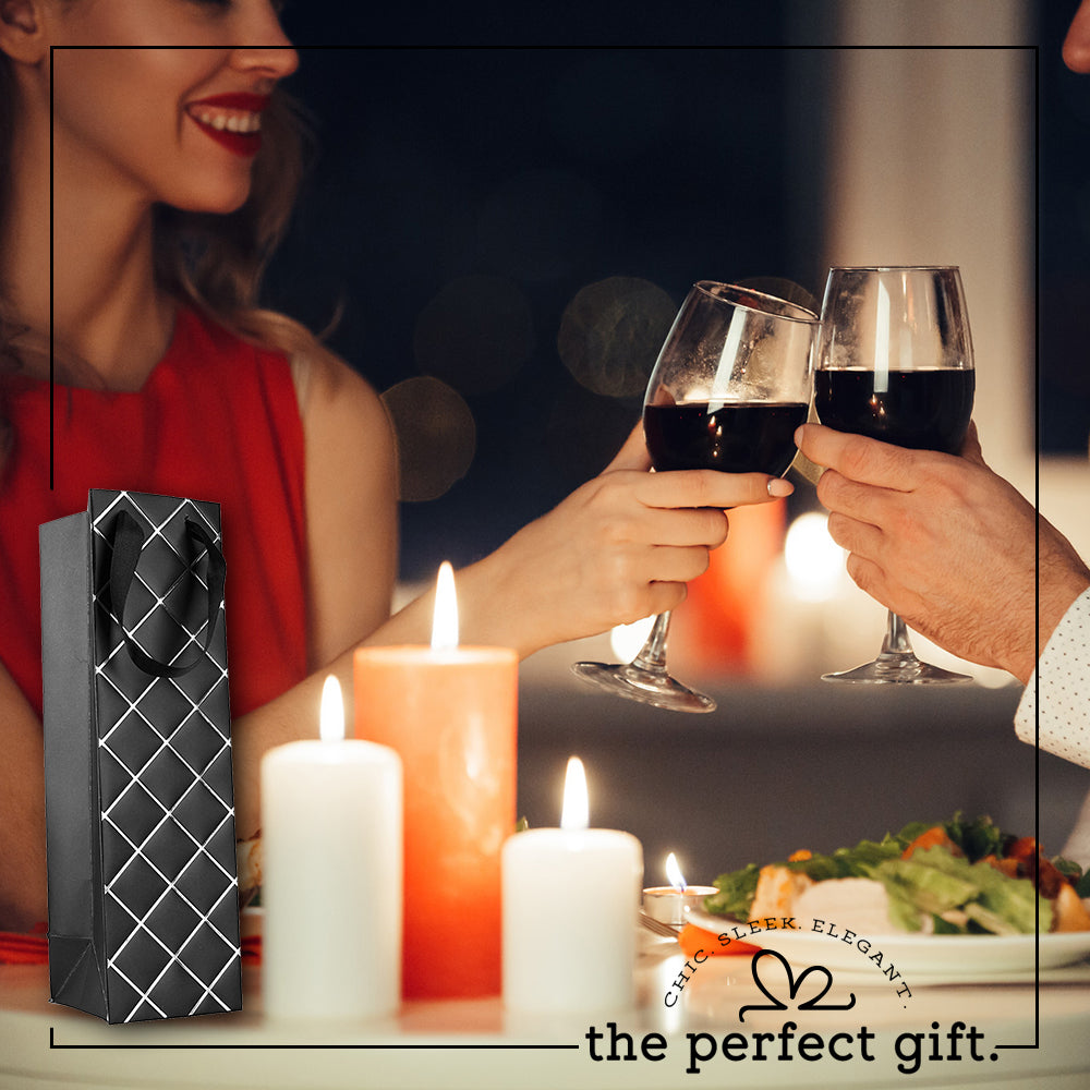 Black Wine Gift Bag