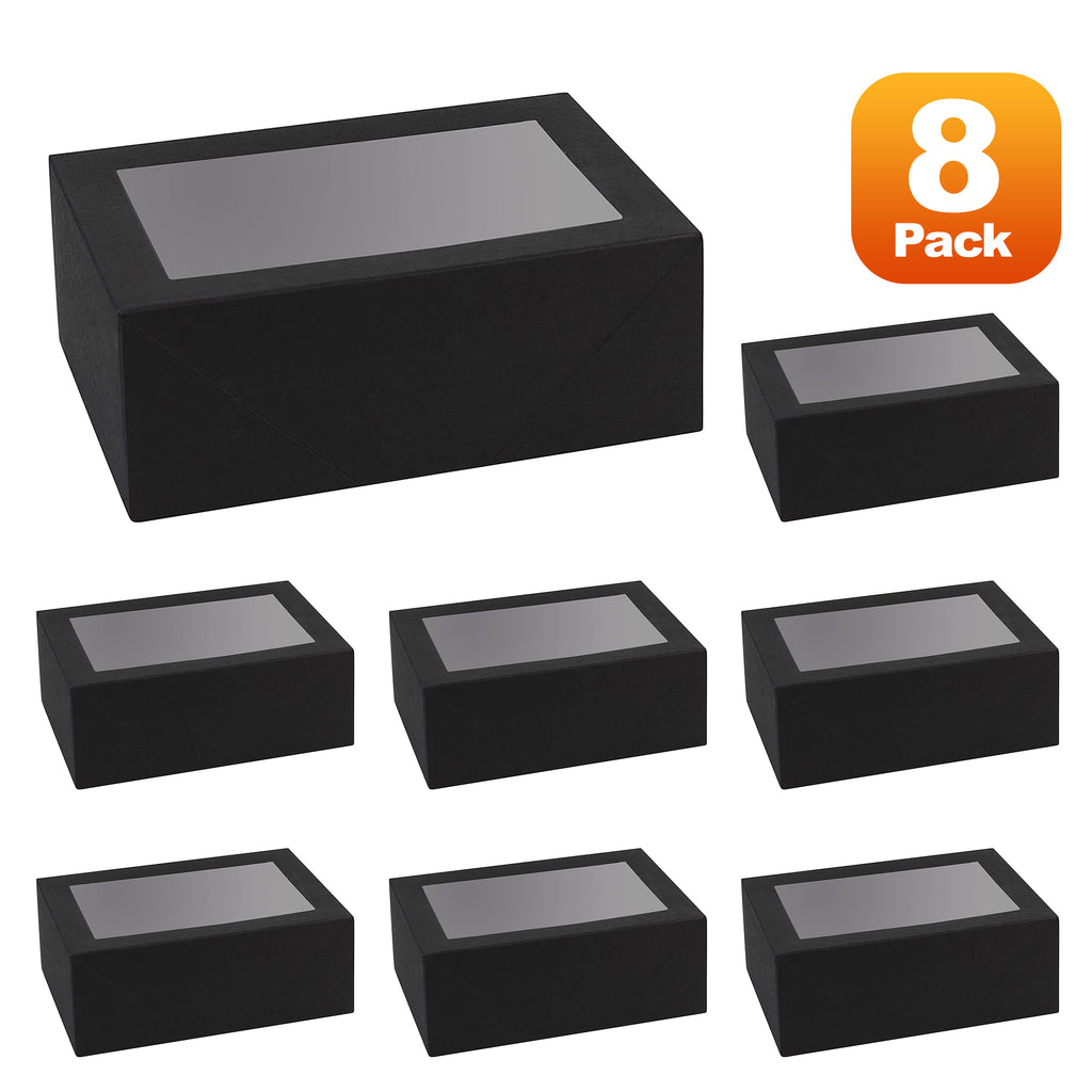 Rectangular Shaped Bakery Boxes Black 7.5X5X3