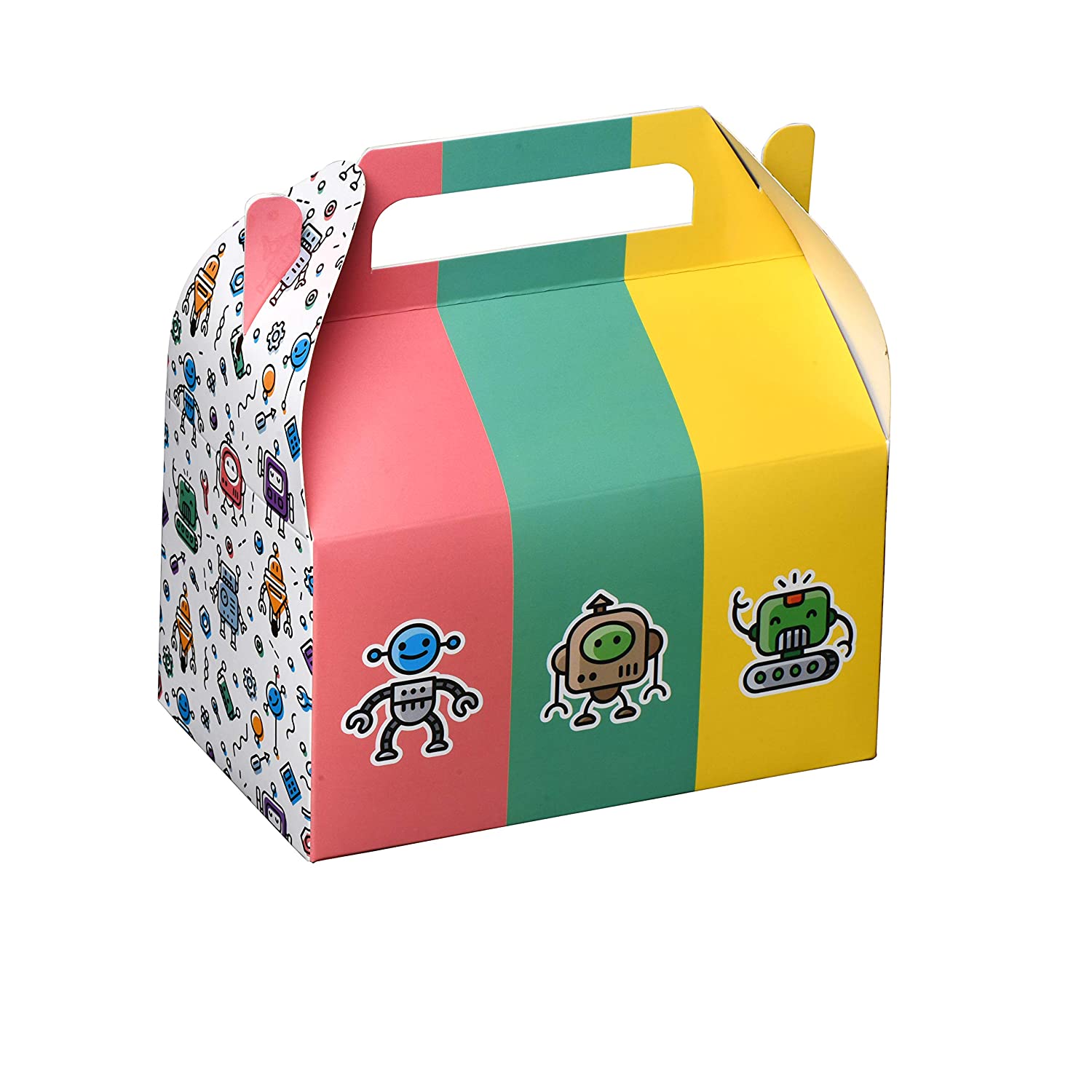 Robots Paper Treat Boxes 10 Pack 6.25" X 3.75" X 3.5"