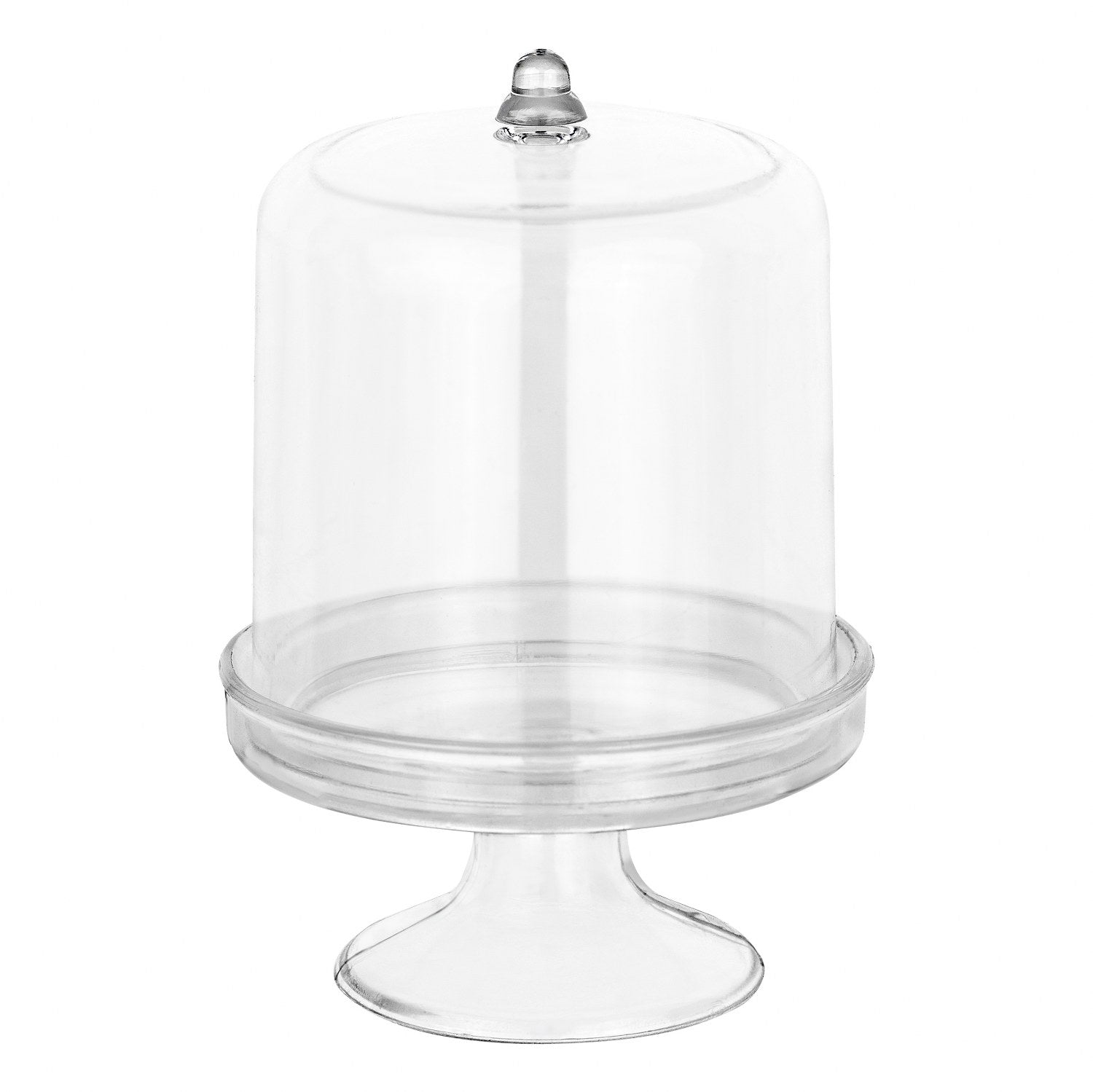 Mini Cake Dish Shaped Acrylic Candy Boxes 8 Pack 2.125"X3.5"