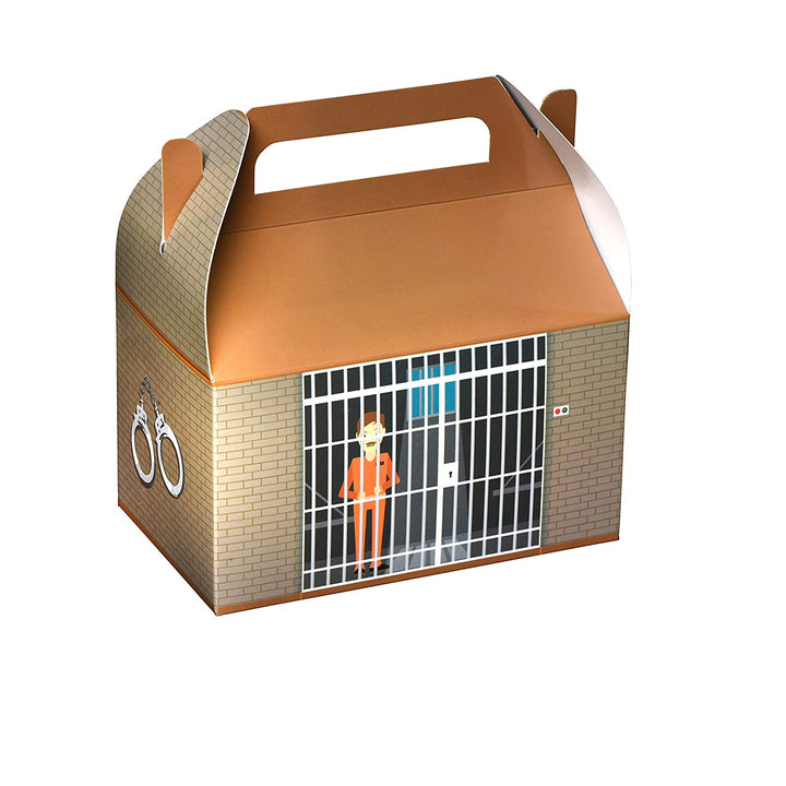 Prison Paper Treat Boxes 10 Pack 6.25" X 3.75" X 3.5"