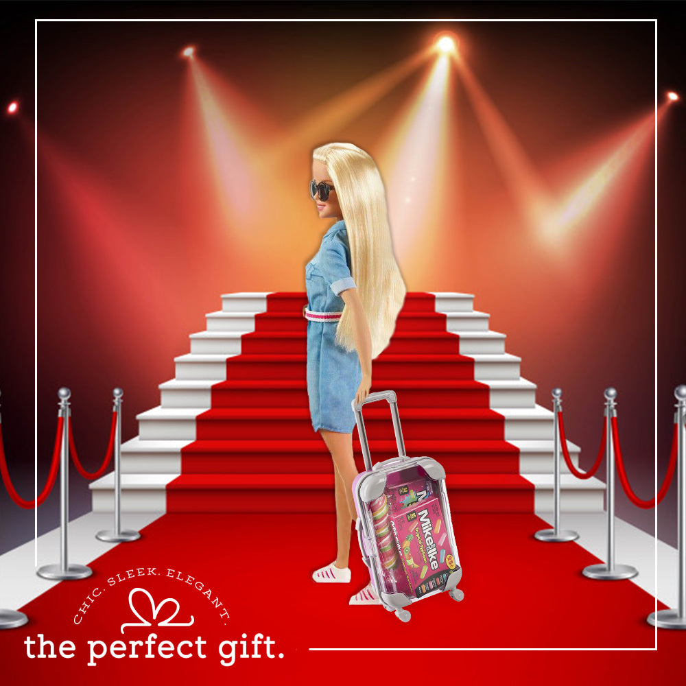 Mini Suitcase 5.5"X3.5"X1.5" Pink Candy Box 4 Pack