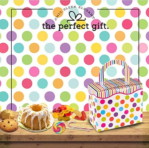 Polka Dot Candy Boxes 18 Pack 4.5" X 3.75" X 2.25"