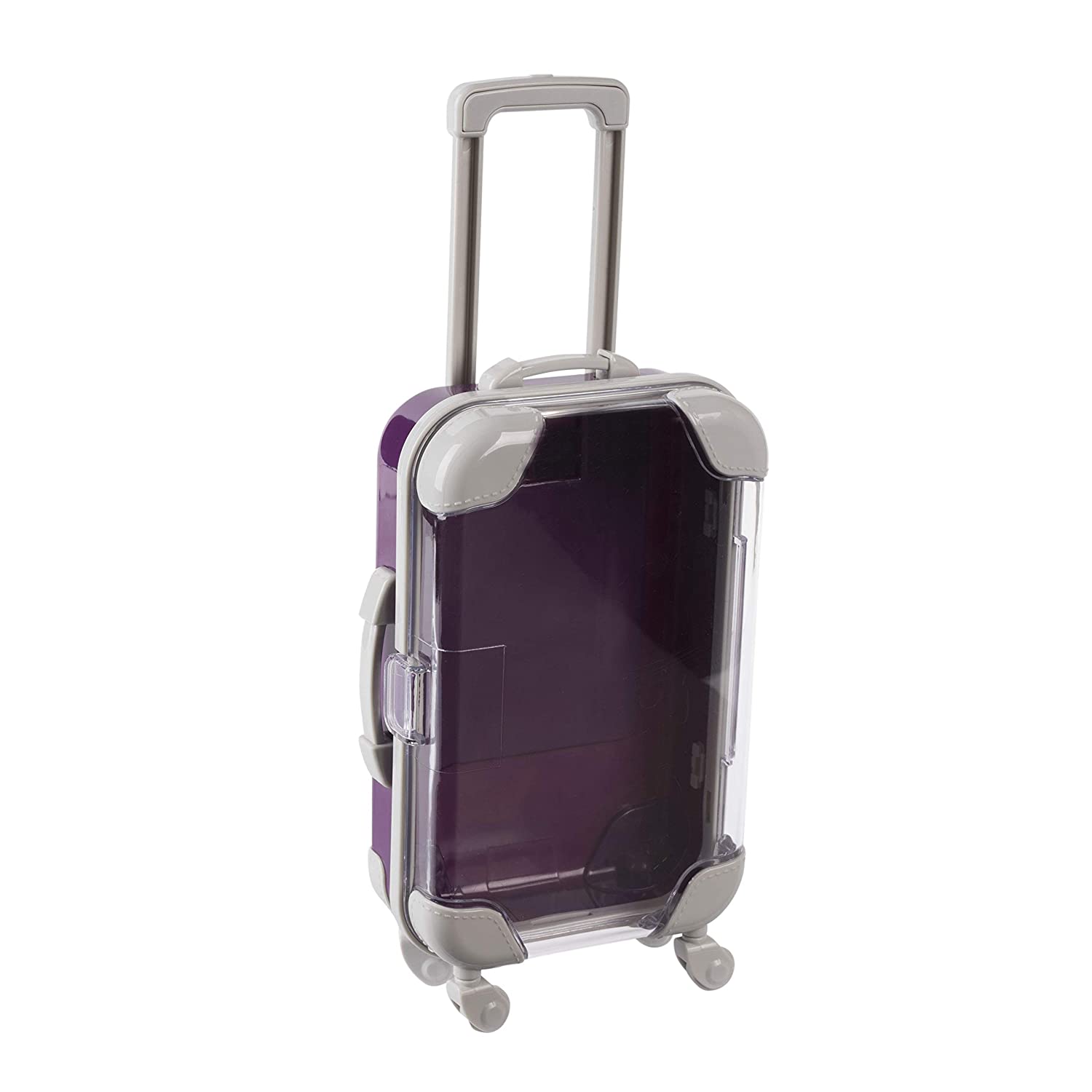 Mini Suitcase Candy Box 5.5"X3.5"X1.5" Purple 4 Pack